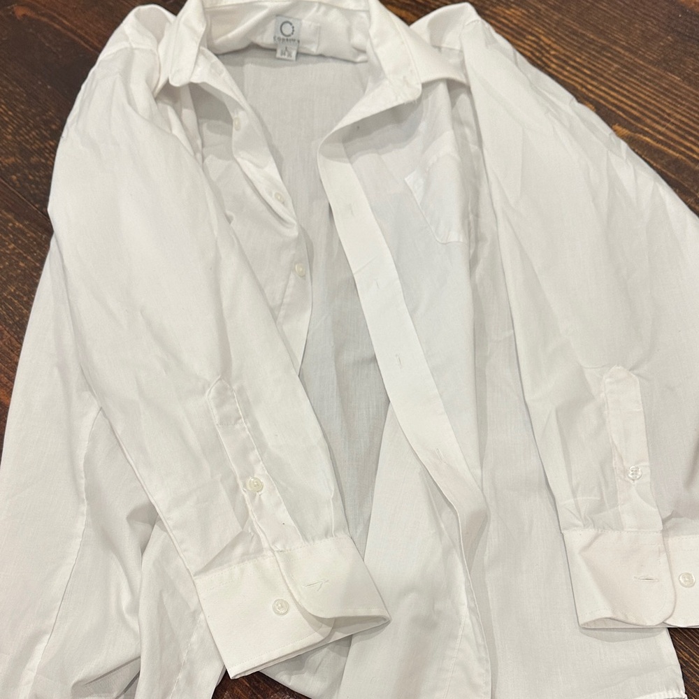 Classic White Button-Up Shirt